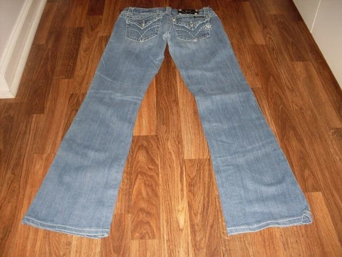 WOMENS MISS ME JEANS JP5061 BOOT STRETCH JEANS SIZE 27 FLAP POCKETS