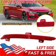 Left Driver Rear Bumper Light For 2018-22 Honda Accord Tail Reflector Stop Lamps