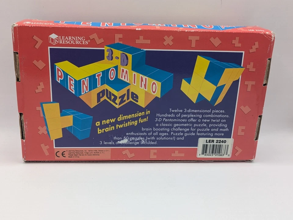 Learning Resources 3-D Pentomino Puzzle COMPLETE! DMG BOX! SEE PICS! - Image 2 of 4