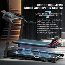 🔥12% Incline Treadmill,3.5HP Heavy Duty Running&Walking Foadble Home Treadmill 6