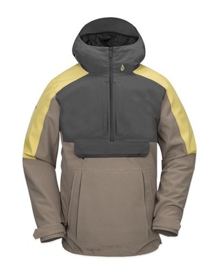 Volcom Brighton Pullover Men's Winter Jacket, Chestnut Brown, XX-Large