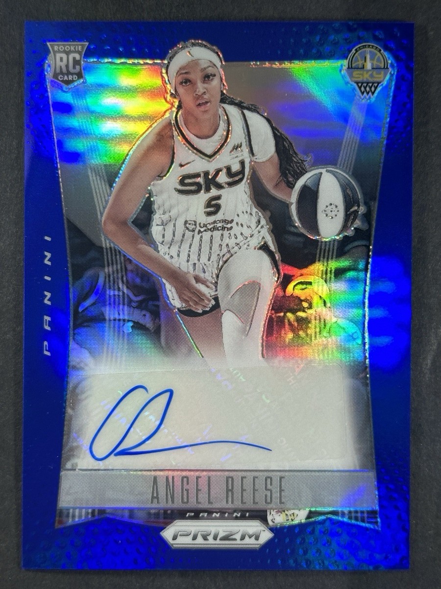 2024 Panini Prizm WNBA Angel Reese Throwback Signatures Auto Blue