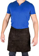 Welding Leather Waist Apron Heat Flame Resistant Heavy Duty Bib Dark
