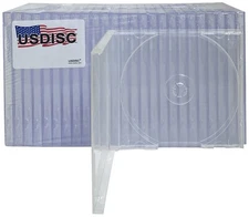 USDISC PP Poly Cases 10.4mm, Single 1 Disc (Clear) Lot