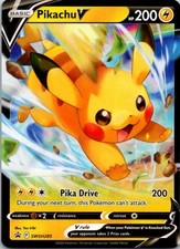 Carte promozionali Pikachu V Holo SWSH: spada e scudo SWSH285 NM