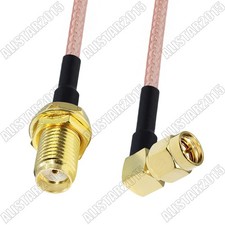 SMA Female Jack Bulkhead to SMA Male Plug Right Angle Pigtail RG316 Coax Cable