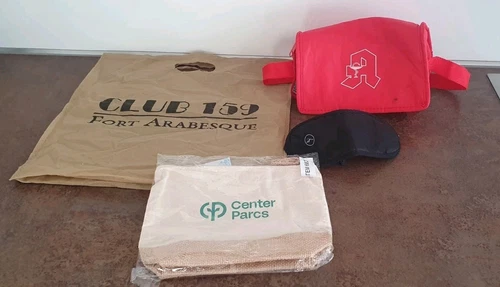 Kühltasche Mini faltbar Rot Isoliertasche, kleine Tasche und Schlafmaske, Beutel