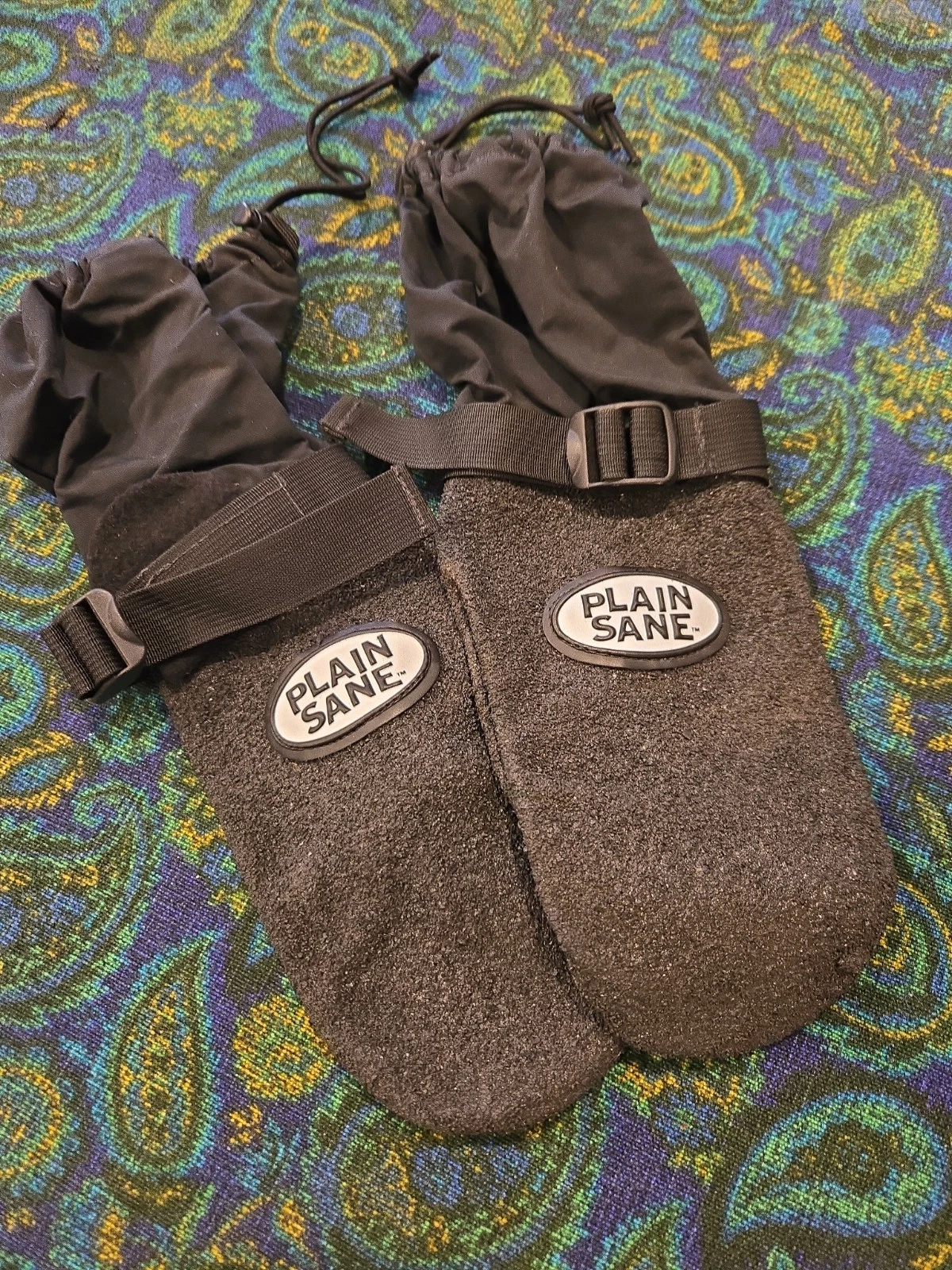 VINTAGE 90'S PLAIN SANE RUBBER COATED MITS,SNOWBOARDING GLOVES,NOS,MINT,OG,RARE.