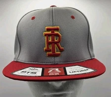 Rock Island Rocks High School Rocky Richardson Stretch Cap Baseball Hat S/M NWT