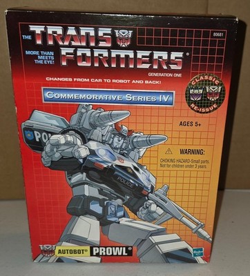Prowl Commemorative Series IV 4 TRANSFORMERS Hasbro NEW