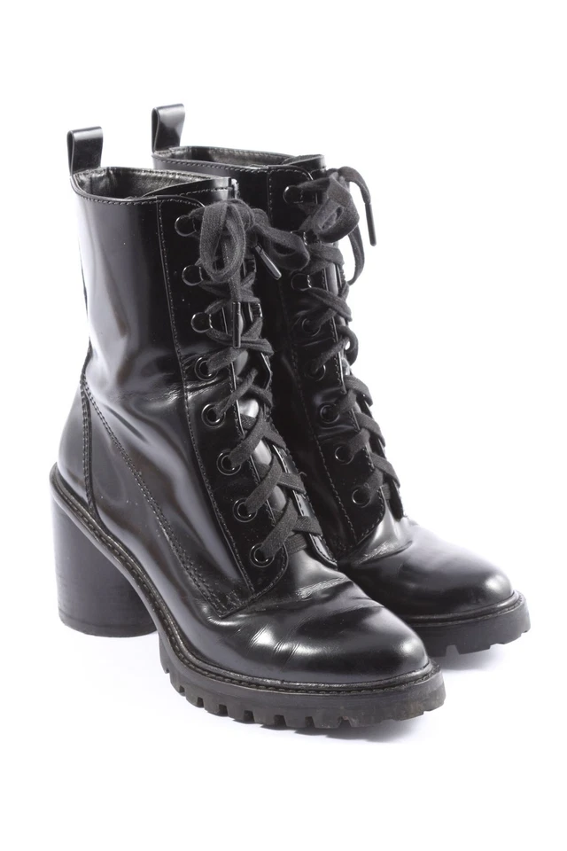 MARC JACOBS Stivaletto stringato Donna Scarpina di lana Taglia IT 39 nero - Immagine 4 di 4