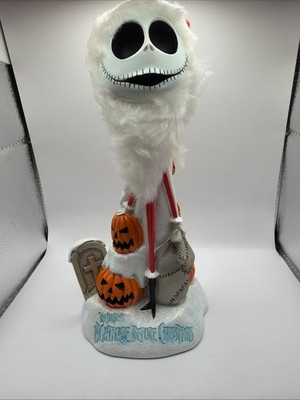 Disney NIGHTMARE BEFORE CHRISTMAS JACK SKELLINGTON BOBBLEHEAD SANDY CLAWS NIB