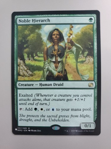 MTG Noble Hierarch The List Reprints Regular Rare