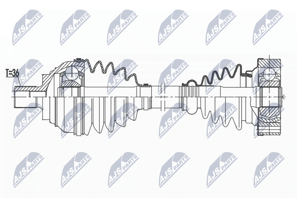 Driveshaft For Vw Golf V Vi 03- Passat 05-10 Touran 03-15 - Image 6