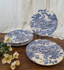6 English Style Flat Plates
