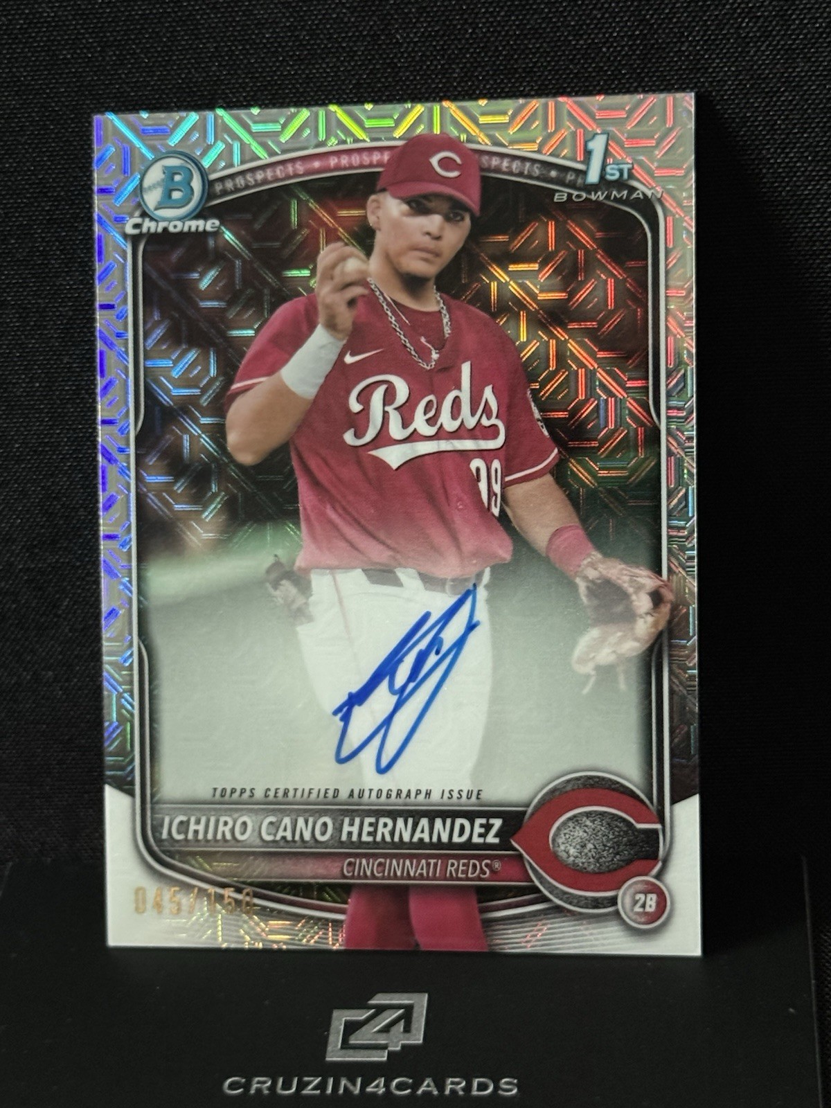 2025 Bowman Chrome - Ichiro Cano Hernandez 1st HTA Choice Refractor Auto #/150