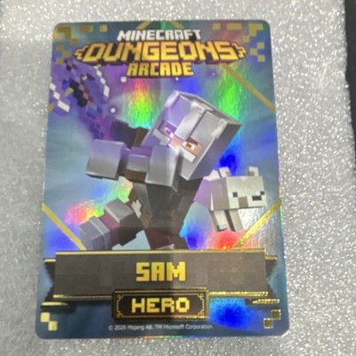 Minecraft Dungeons Arcade Sam Hero Card Series 5 Holo 116/144 (SEE DESCRIPTION)