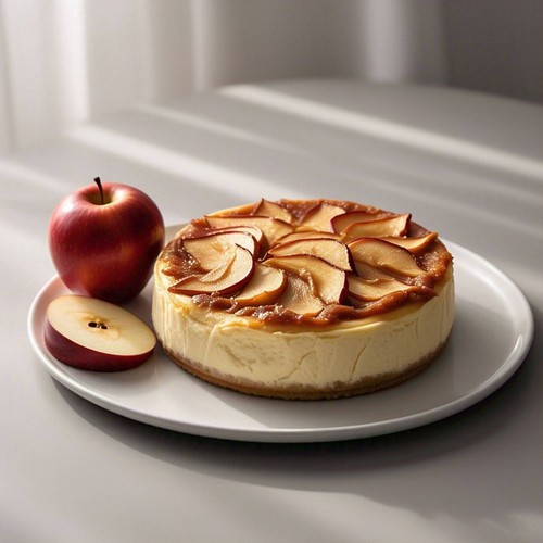 Pastel de queso de manzana sin gluten y sin azúcar Andy Anand 9" -, enviado segundo día al aire - Imagen 2 de 8
