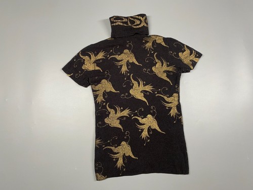 Roberto Cavalli Roll Neck Short Sleeve Wool/Cashmere Sweater/Jumper size 42 VGC - Picture 4 of 7