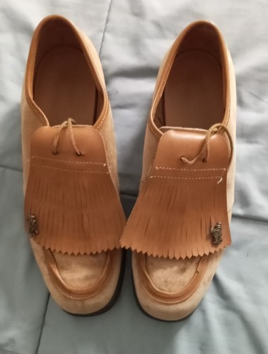 Vintage Men's Hush Puppies Golf Shoes with Kiltie Size 10