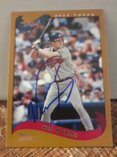 Wes Helms Autographed 2002 Topps Baseball Signed Card #261 Atlanta Braves 