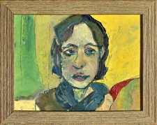 "Jane" - Signed Original Justin Gohde Oil Painting - Expressionism - 12 x 15