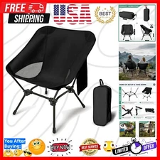 Lightweight Camping Chair - Portable, Adjustable Height with Storage Bag
