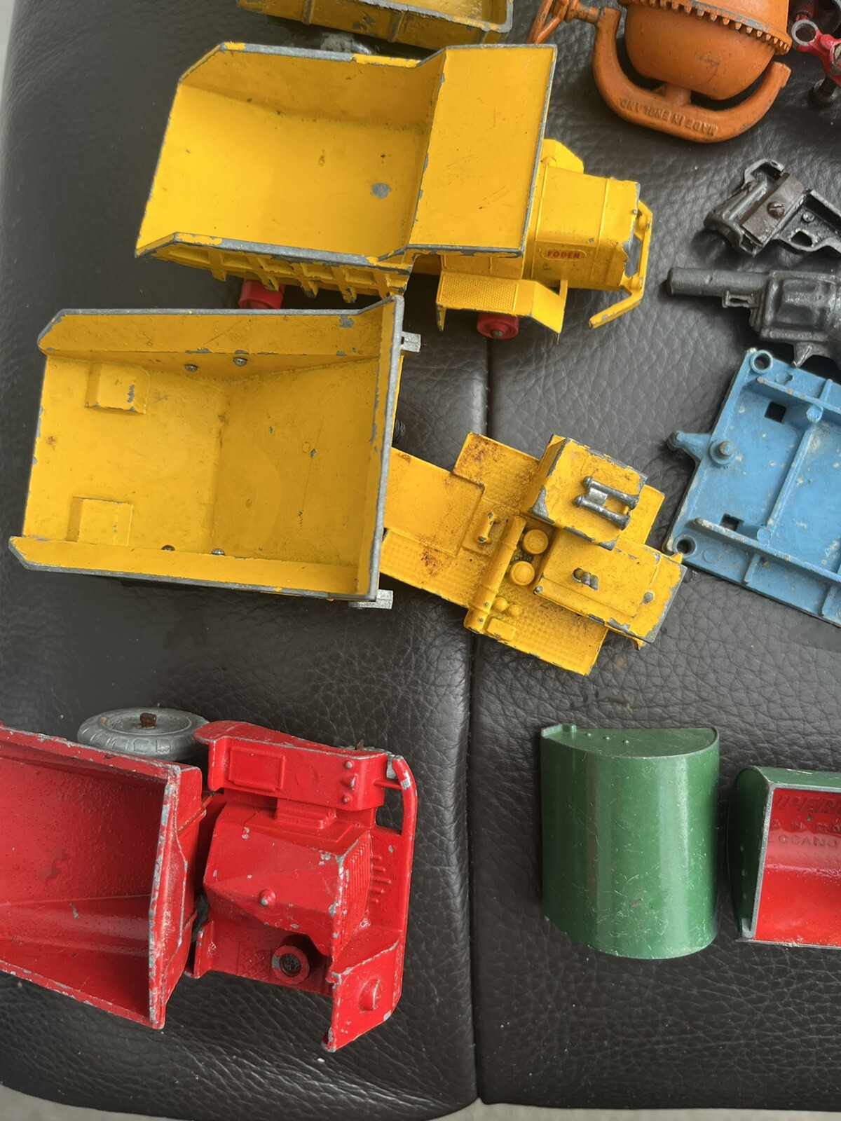 Job Lot Of Over 30 Die Cast Vehicle Spares Dinky Matchbox