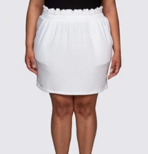 Bleusalt White 2 Skirt Paper Bag M 6 8 Soft Cloud Fabric