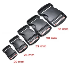 20-50mm Plastic Dual Adjustable Side Release Buckles for MOLLE Backpacks