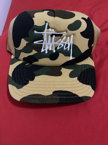 bape x stussy trucker cap | eBay