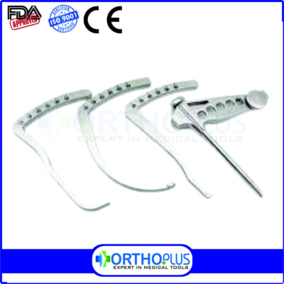 ACL PCL Jig Set Orthopedic Instrument for ACL Elbow and PCL Tibial Aimer, 5-Pcs