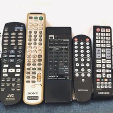 Remote Control BUNDLE(5):Sony U305-ONKYO 118-Samsung/JVC-Untested TV/Receiver/AV