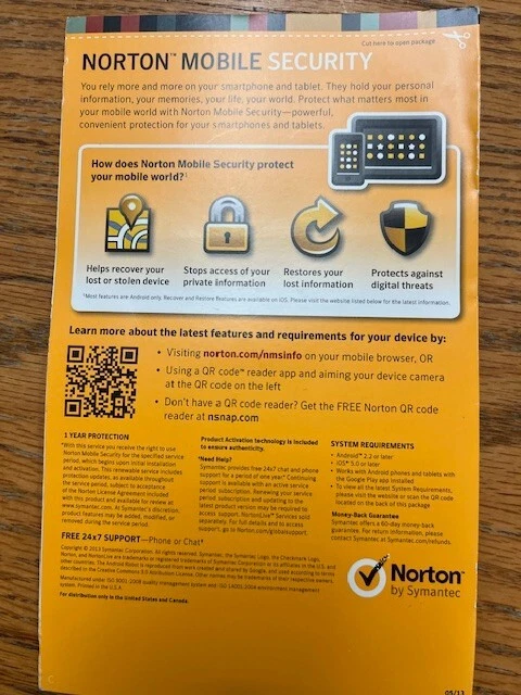 Norton 360 Mobile Security, 2 Devices, 1 Year, iOS, Android, IOS - Image 2 of 3