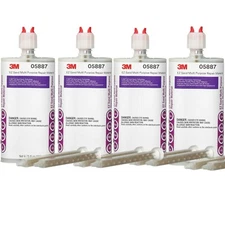 (Lot Of 4) 3M EZ Sand Multi Purpose Flexible Plastic Repair 05887 OEM 5887