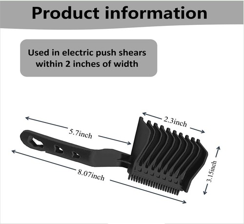 Barber Cutting Comb Men'S Fade Comb, 2Pcs Fade Comb Blend Friend Fade Comb,Ba - Picture 3 of 7