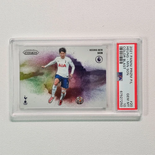 2021 Panini Prizm Heung-Min Son Color Blast PSA 10 GEM MT SSP Premier League 9G