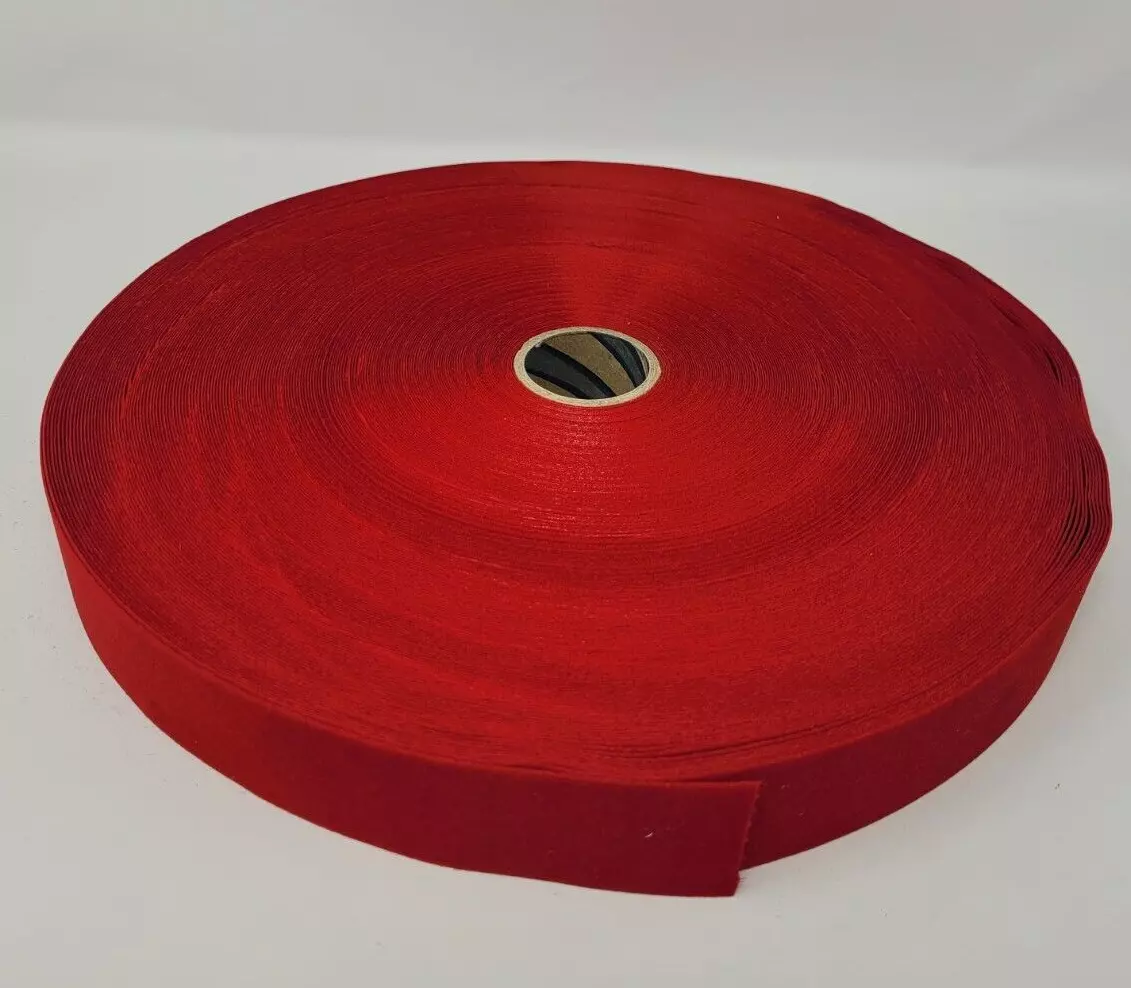 Bulk Spool 100 YARDS Red Velvet Christmas Craft Ribbon Trim 1-3/8 Wide #9