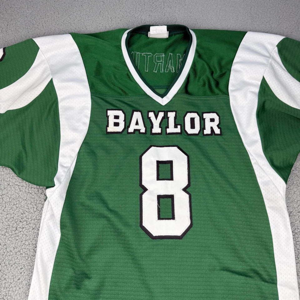 Baylor Bears Football Jersey Team Issue Green NCAA Men 46-48 XL Glasco Martin IV - Image 3 of 4