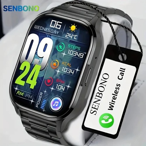 2024 AMOLED 2.01" Touchscreen Smart Watch Men Fitness Sport Health iOS Xiaomi - 第 1/14 張圖片