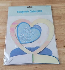 Amscan HONEYCOMB BABY BOY! CENTERPIECE 289651 NIP