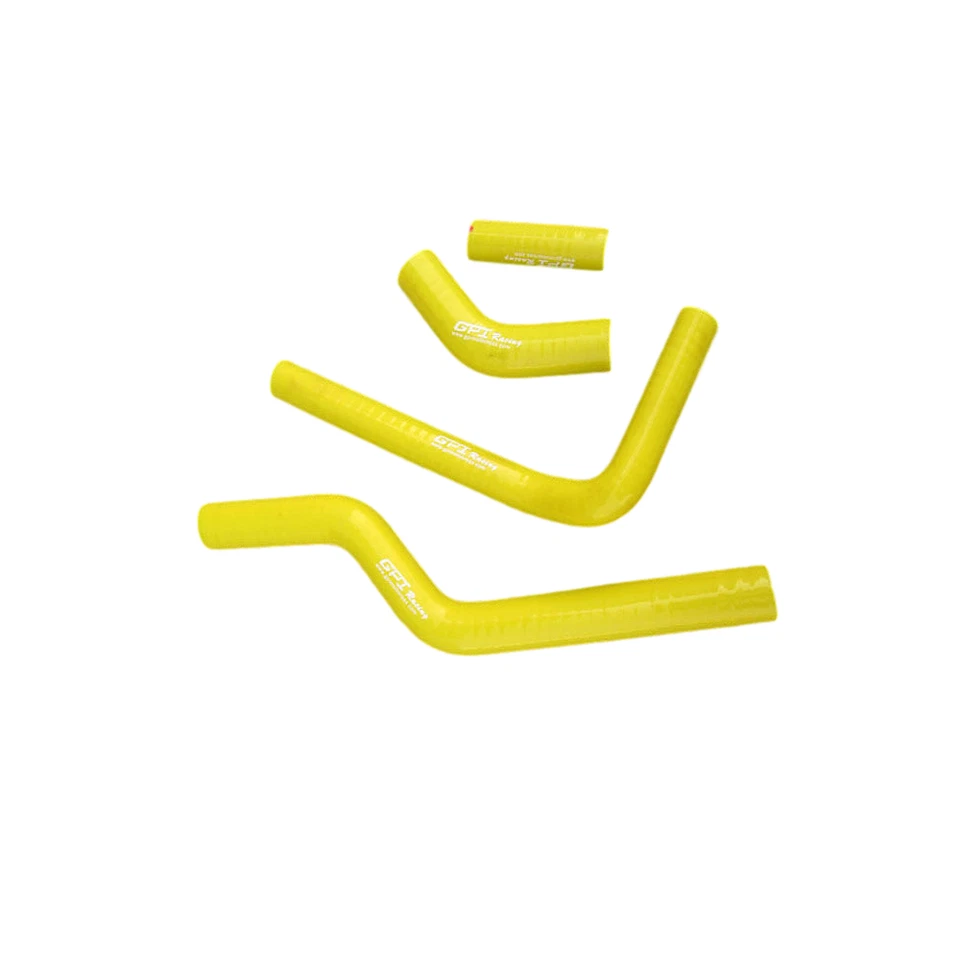Manguera de refrigerante de silicona para radiador amarillo Kawasaki KX250F KX250 F 2004 2005 Foto 4 de 4