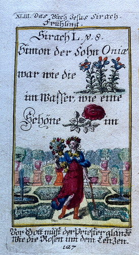 Alkolor Geistl emblem copperplate engravings Bodenehr Simon Sommer ants Rebus 1699 - Picture 3 of 7