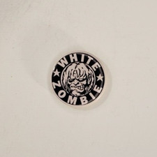 Vintage White Zombie Pinback Button