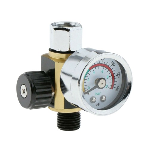 Air Pressure Regulator Spray Gun For Devilbiss & Iwata Kits Air Regulator Gauge - Picture 8 of 11