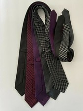 ITALIAN MADE 5 SILK TIES.58X3.25" WIDE.NEW.ITALY.