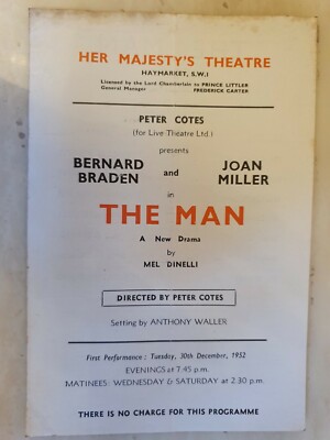 DER MANN - JOAN MILLER EVELYN ROBERTS JOY RODGERS BERNARD BRADEN RICHARD COKE