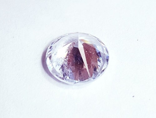 Cambodian White Zircon Round Shape 4.70 Ct Loose Gemstone With Free Gift - Picture 6 of 7
