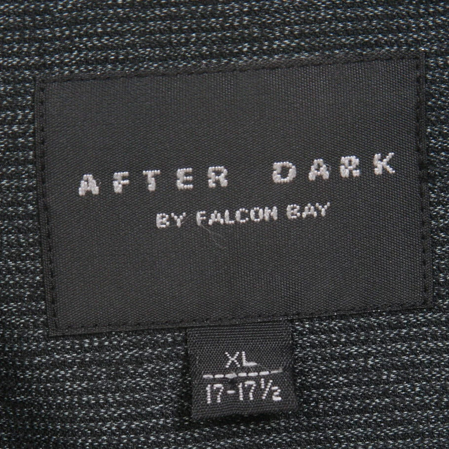 Falcon Bay серый длинным рукавом карман платье рубашка на пуговицах XL вискоза полиэстер AP47 - Изображение 4 из 4