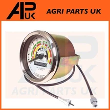 Tachometer REV Clock Tractormeter CW & Drive Cable for Fordson Major Tractor